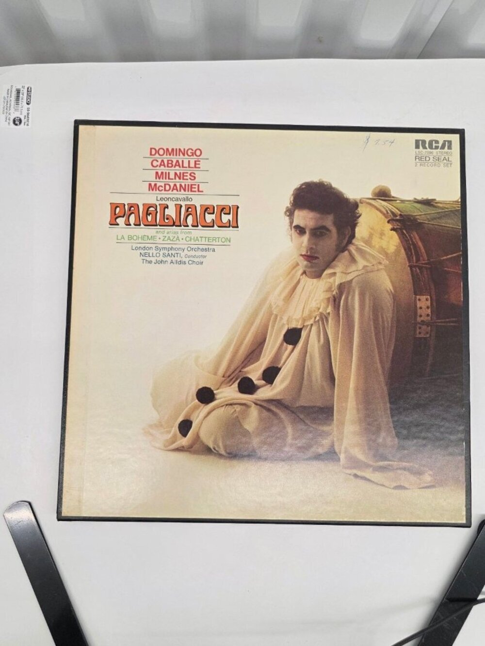 Domingo Caballe Milnes – Pagliacci 2LP Record 1972 RCA Red Seal Opera Classical
